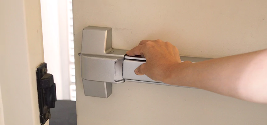 Roller Gate Panic Bar Installation in Fredricton, New Brunswick